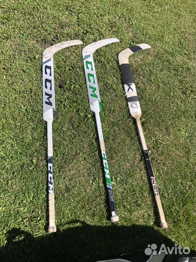 Наколенники, коньки, клюшки