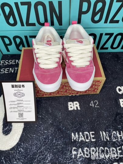 Vans Knu Skool Дутыши Pink White Оригинал