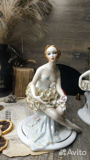 Антиквариат из Европы. Статуэтка Балерина