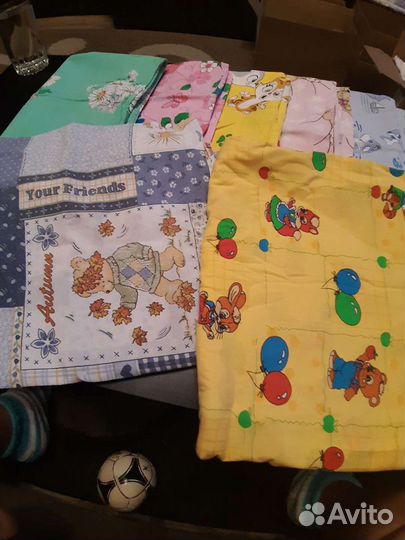 Наволочки детские и пододеяльники,простыни на рези