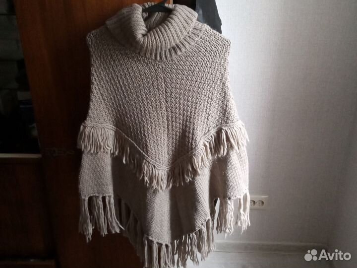 Пончо женское