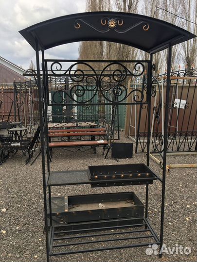 Мангал с крышей