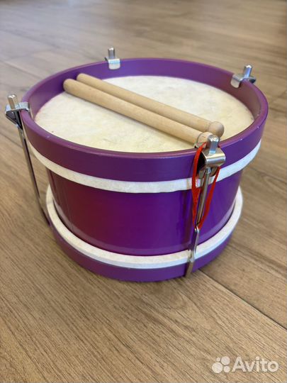 Барабан детский деревянный (кожа)