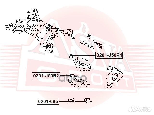 Сайлентблок поперечной тяги зад прав/лев 02