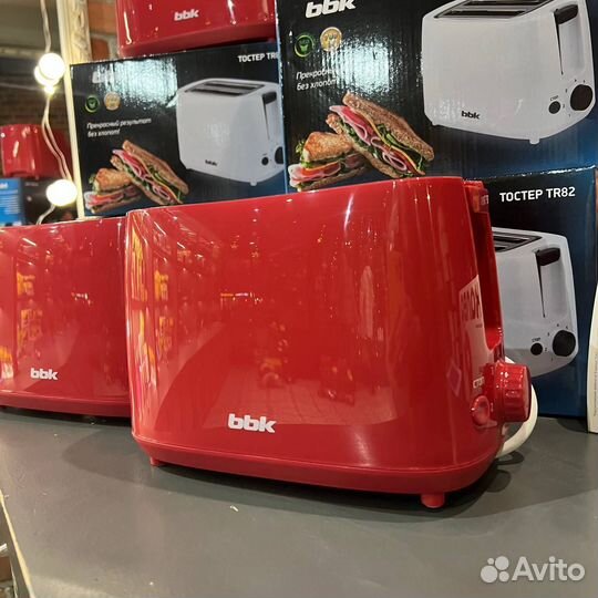 Тостер новый BBK TR82 красный TR82 (ТЦ)