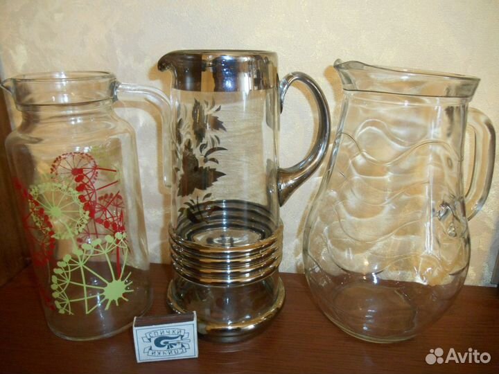 Стаканы,чашки,кувшины,блюдо