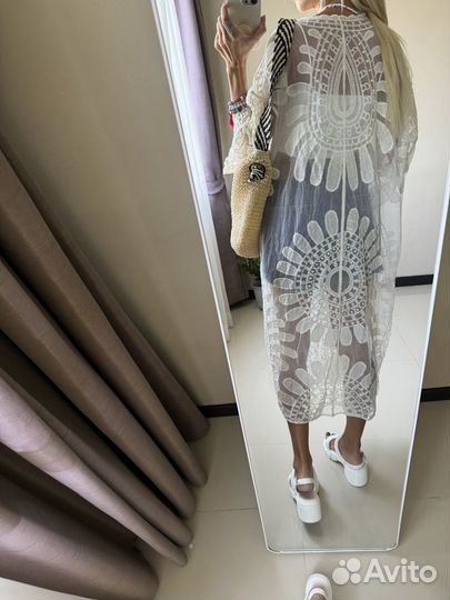 Накидка пляжная туника