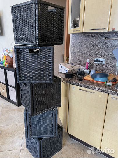 Корзина для хранения плетеная IKEA