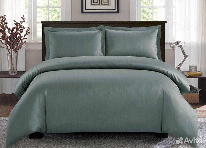 Постельное белье евро с готовым одеялом