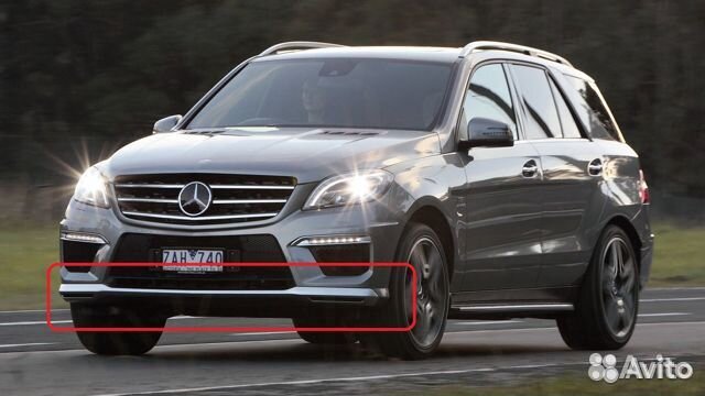 Передний диффузор Mercedes Benz W 166 ML