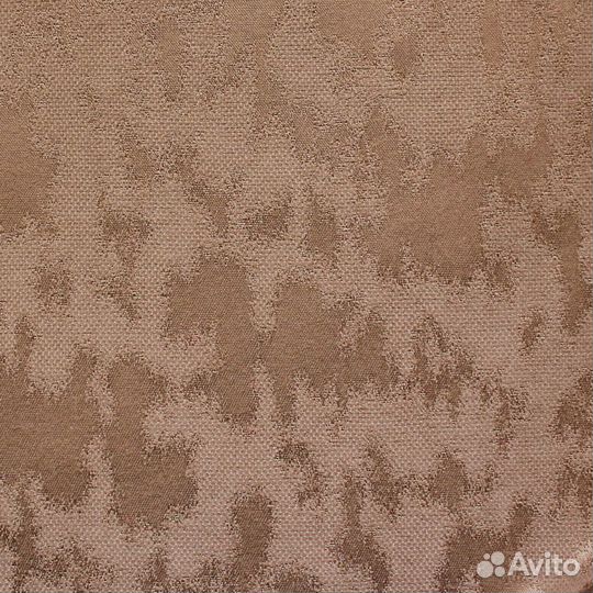 Новые бежевые шторы из канваса