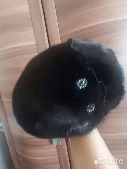 Берет женский из меха норки