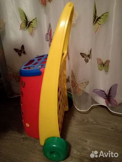 Детская тележка с конструктором