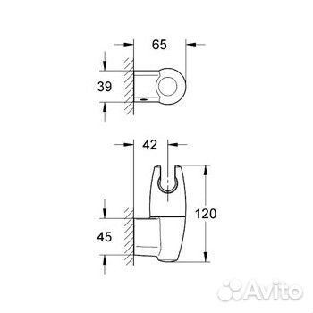 Настенный держатель Grohe Movario 28401000