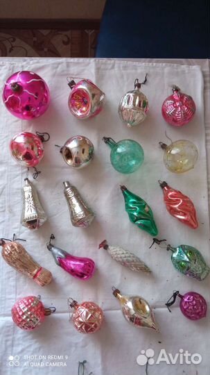 Игрушки ёлочные, СССР 1960-1970 гг