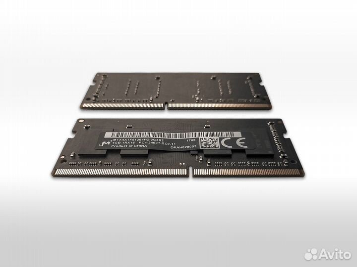 Оперативная память 4Gb Micron DDR4 2400 SO-dimm