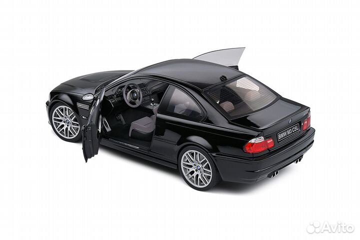 BMW E46 M3 CSL 2003 black Solido 1:18