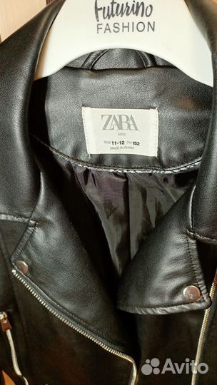 Кожаная куртка косуха Zara