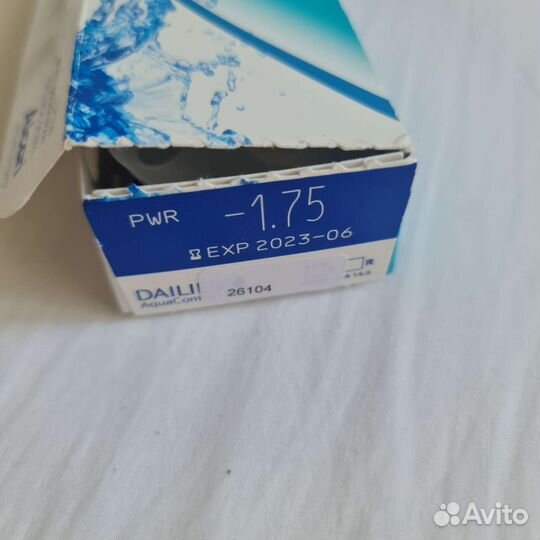 Линзы контактные однодневные 1.75