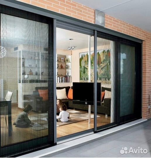 Москитные сетки плиссе на окна и двери