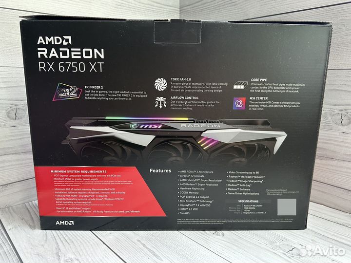 Видеокарта amd radeon rx 6750 xt