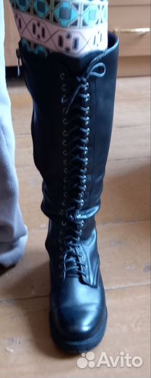 Сапоги ботфорты 39 размер натуральная кожа