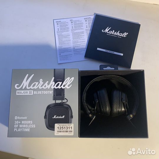Наушники marshall major III Bluetooth