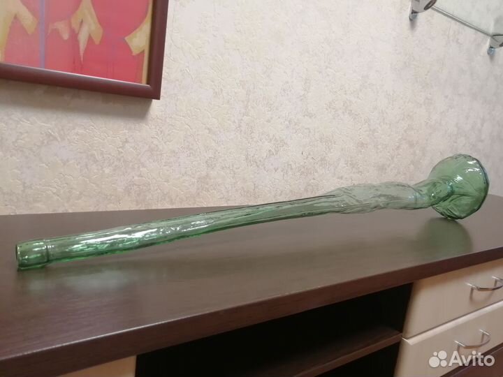 Бутылка стеклянная винтаж