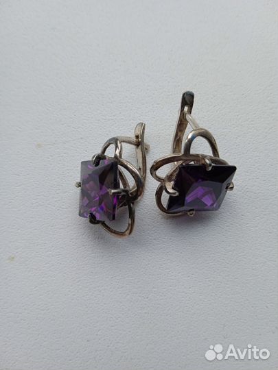 Серьги серебро