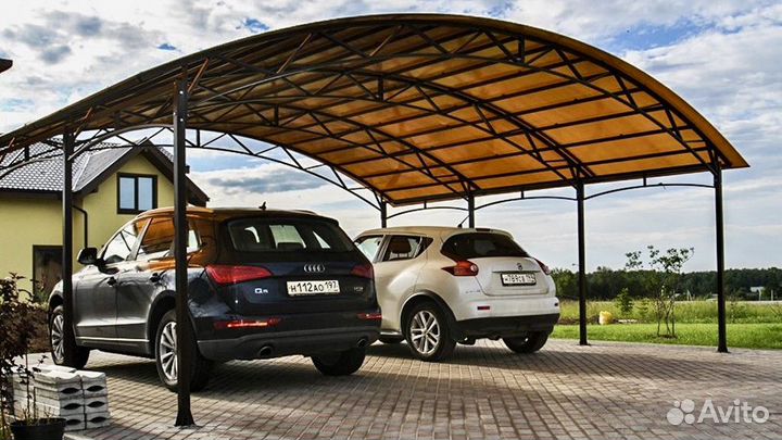 Изготовление и монтаж навесов металлоконструкций