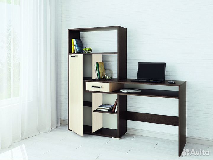 Компьютерный стол Квартет-8 Дуб Венге / Дуб Молочн