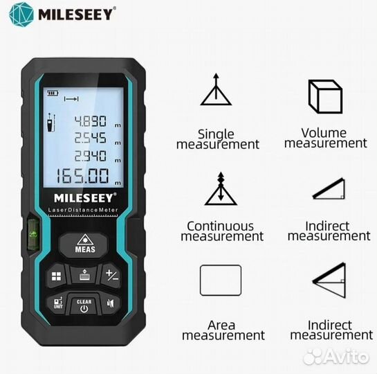 Лазерная рулетка mileseey S6