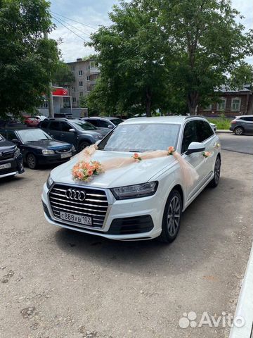 Белоснежная Audi Q7 на Ваше торжество свадьбу