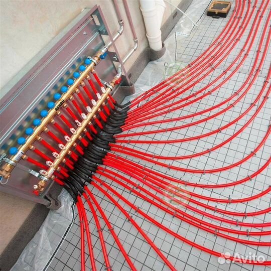Обогреваемые полы водяные под ключ