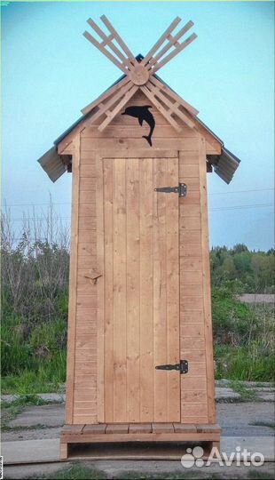 Дачный туалет деревянный Э878