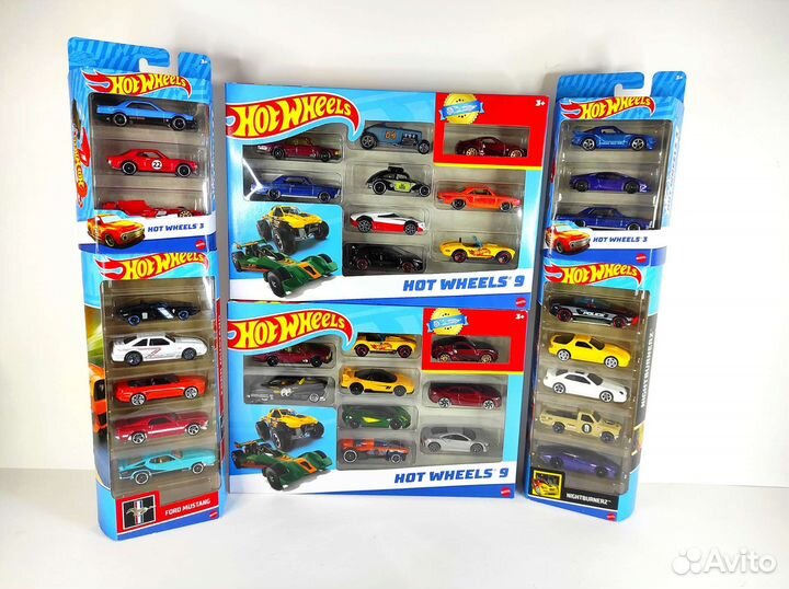 Оригинальные наборы машинок Hot wheels