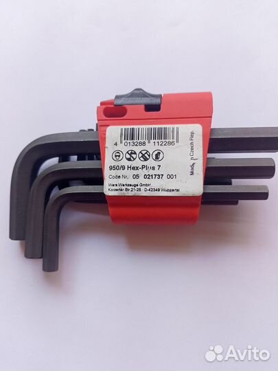 Н-р Г-образных ключей 950/9Hex-Plus 7 WE-021737