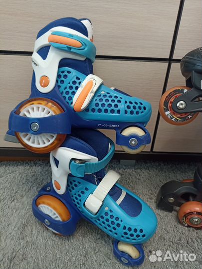 Роликовые коньки детские. Ролики в хор. состоянии