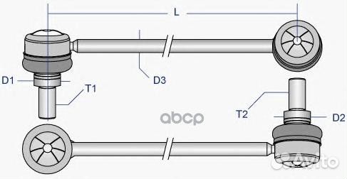 31 35 6 769 500 Тяга пер.стабил.прав.BMW 5-сери