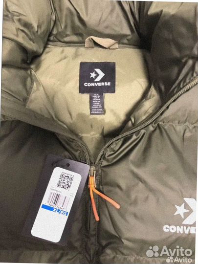 Converse Patch Pocket Olive Куртка пуховик зимняя