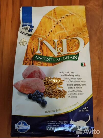 Корм для кошек Farmina N&D Cat 1,5кг