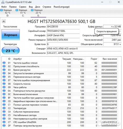 Жёсткий диск для ноутбука 2,5