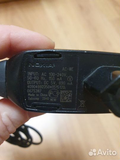 Зарядное устройство nokia