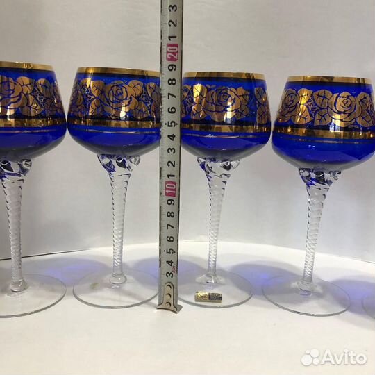 Бокалы. Кобальтовое стекло