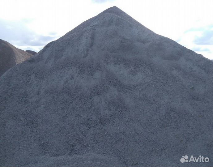 Отсев серого цвета, гранитный