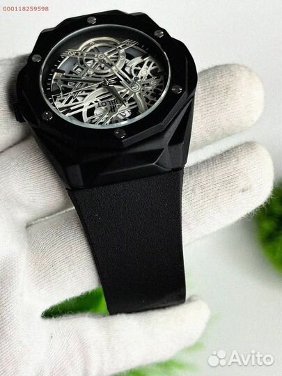 Наручные часы Hublot WHB3 чёрные (Арт.88526)