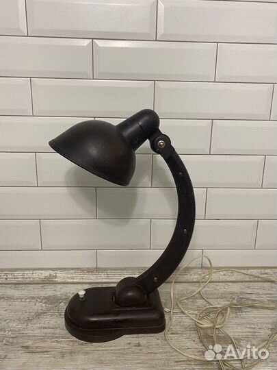 Лампа настольная нквд карболитовая винтаж