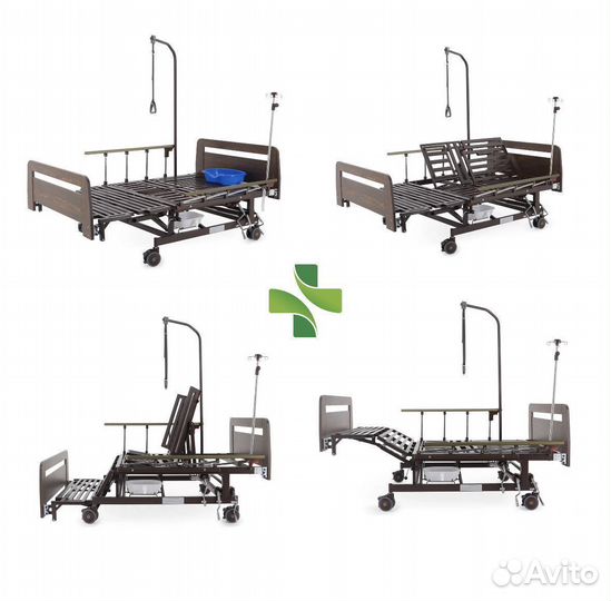 Механическая медицинская кровать - ложе 120см
