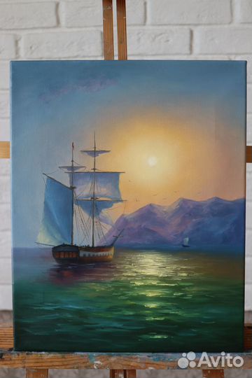 Картина маслом на холсте Море