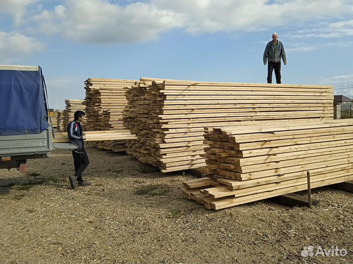 Доска обрезная, сорт 1, т/у, сосна